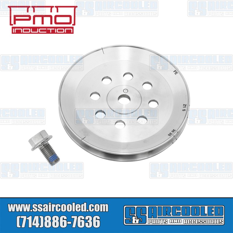 PMO Induction Porsche Crankshaft Pulley, 134mm, Includes Bolt, Titanium, PM-O330-0 PMO Induction Porsche Crankshaft Pulley, 134mm, Includes Bolt, Titanium, PM-O330-0