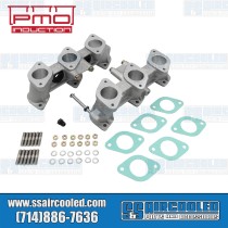 Intake Manifolds, 46mm x 39mm, 100mm Tall, Carbureted or MFI Injection, Rennsport "R" Finish, 2.0-2.4L Engine Intake Manifolds, 46mm x 39mm, 100mm Tall, Carbureted or MFI Injection, Rennsport "R" Finish, 2.0-2.4L Engine