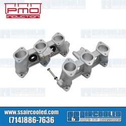 Intake Manifolds, 40mm x 37mm, 100mm Tall, Carbureted or MFI Injection, 2.2-2.7L Engine Intake Manifolds, 40mm x 37mm, 100mm Tall, Carbureted or MFI Injection, 2.2-2.7L Engine