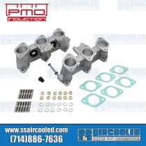 Intake Manifolds, 46mm x 39mm, 100mm Tall, Carbureted or MFI Injection, 2.7-3.0L Engine