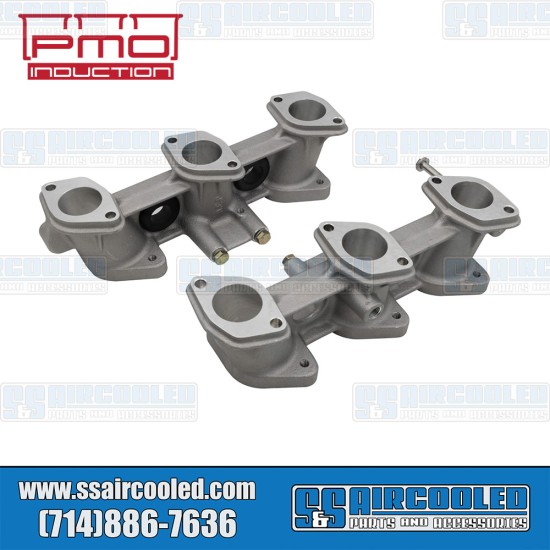 PMO Induction VW Intake Manifolds, 40mm x 36mm, 82mm Tall, CIS Injection, 2.7-3.0L Engine, PMO-906-0
