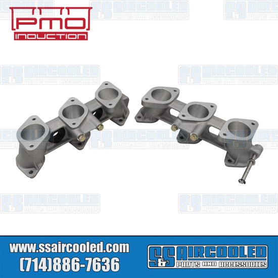 PMO Induction VW Intake Manifolds, 40mm x 36mm, 82mm Tall, CIS Injection, 2.7-3.0L Engine, PMO-906-0