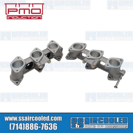 PMO Induction VW Intake Manifolds, 46mm x 35mm, 82mm Tall, CIS Injection, 3.0L Engine, PMO-908-0