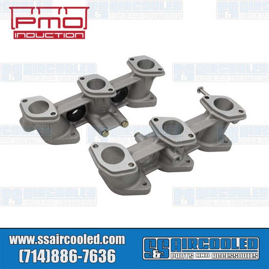 PMO Induction VW Intake Manifolds, 46mm x 38mm, 82mm Tall, CIS Injection, 3.0L Engine, PMO-909-0