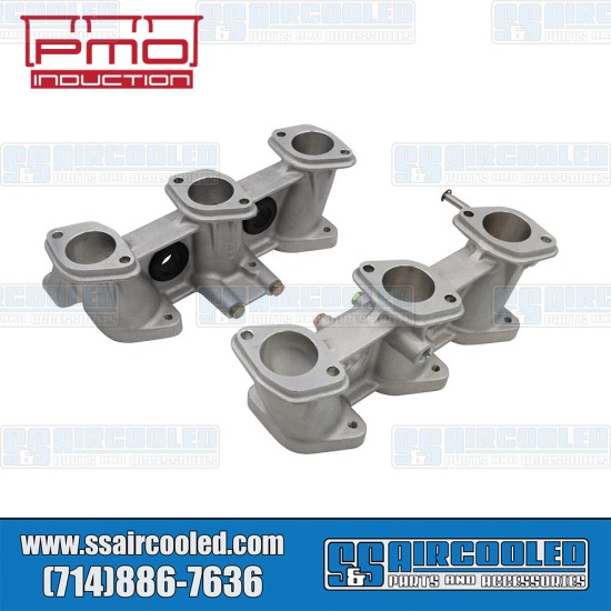 PMO Induction VW Intake Manifolds, 46mm x 39mm, 100mm Tall, CIS Injection, 3.0L Engine, PMO-911-0