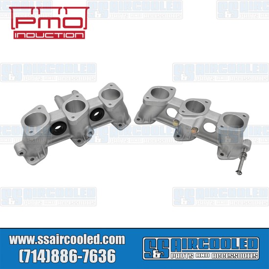 PMO Induction VW Intake Manifolds, 46mm x 42mm, 100mm Tall, CIS Injection, 3.0L Engine, PMO-912-0