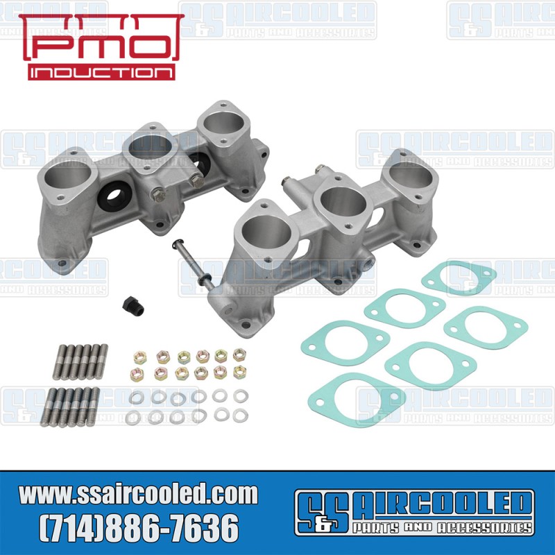 PMO Induction VW Intake Manifolds, 46mm x 42mm, 100mm Tall, CIS Injection, 3.0L Engine, PMO-912-0 PMO Induction VW Intake Manifolds, 46mm x 42mm, 100mm Tall, CIS Injection, 3.0L Engine, PMO-912-0