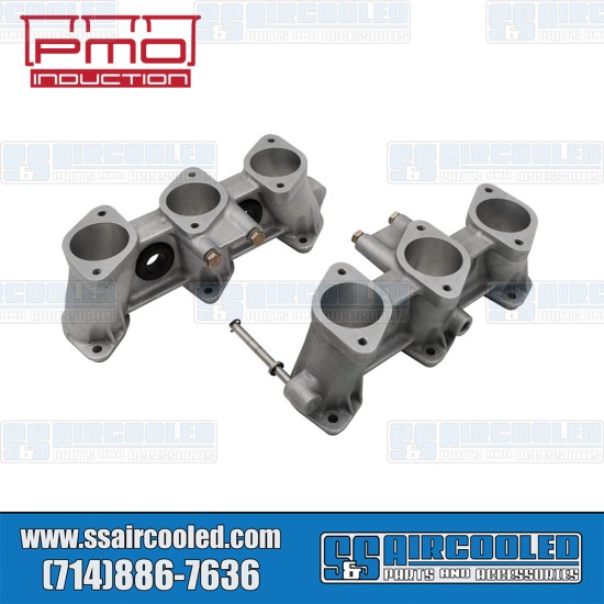 PMO Induction VW Intake Manifolds, 50mm x 42mm, 100mm Tall, CIS Injection, 3.0L Ported Race Engine, PMO-913-0