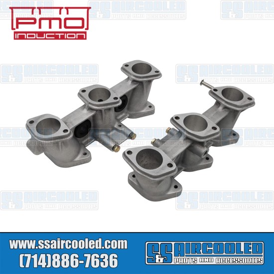 PMO Induction VW Intake Manifolds, 50mm x 42mm, 100mm Tall, CIS Injection, 3.0L Ported Race Engine, PMO-913-0
