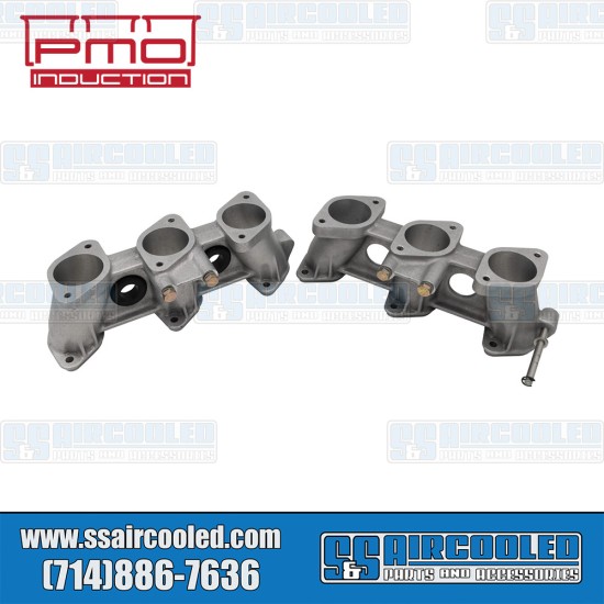 PMO Induction VW Intake Manifolds, 50mm x 42mm, 100mm Tall, CIS Injection, 3.0L Ported Race Engine, PMO-913-0