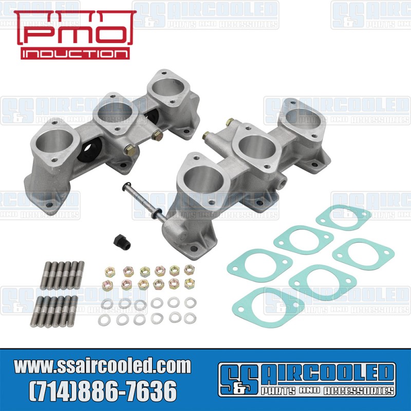 PMO Induction VW Intake Manifolds, 46mm x 41mm, 82mm Tall, Motronic Injection, 3.2L Engine, PMO-914-0 PMO Induction VW Intake Manifolds, 46mm x 41mm, 82mm Tall, Motronic Injection, 3.2L Engine, PMO-914-0