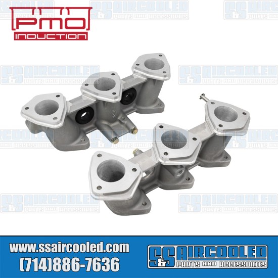 PMO Induction VW Intake Manifolds, 46mm x 42mm, 82mm Tall, Motronic Injection, 3.6L Engine, PMO-915-0