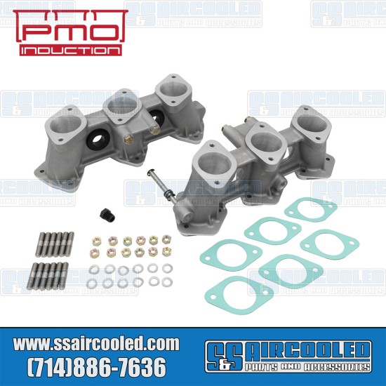PMO Induction VW Intake Manifolds, 46mm x 42mm, 82mm Tall, Motronic Injection, 3.6L Engine, PMO-915-0