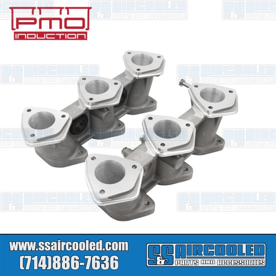 PMO Induction VW Intake Manifolds, 50mm x 42mm, 82mm Tall, Motronic Injection, 3.6L Engine, PMO-916-0