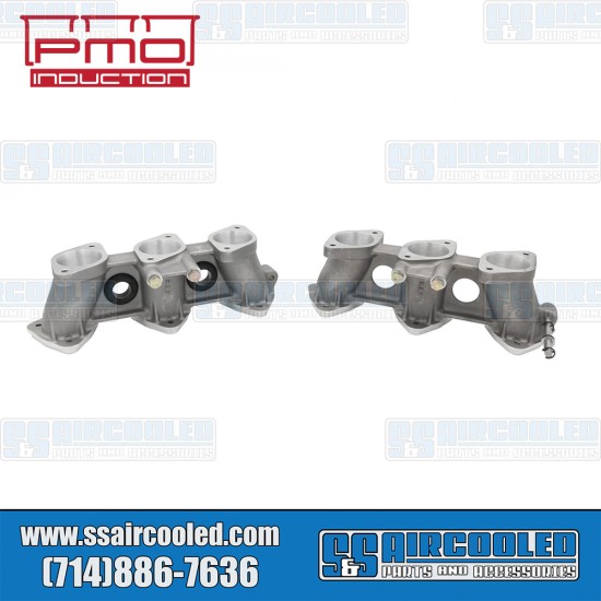 PMO Induction VW Intake Manifolds, 50mm x 42mm, 82mm Tall, Motronic Injection, 3.6L Engine, PMO-916-0