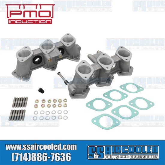 PMO Induction VW Intake Manifolds, 50mm x 42mm, 82mm Tall, Motronic Injection, 3.6L Engine, PMO-916-0