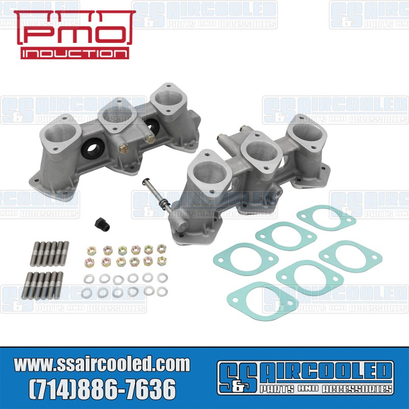 PMO Induction VW Intake Manifolds, 50mm x 42mm, 82mm Tall, Motronic Injection, 3.6L Engine, PMO-916-0 PMO Induction VW Intake Manifolds, 50mm x 42mm, 82mm Tall, Motronic Injection, 3.6L Engine, PMO-916-0