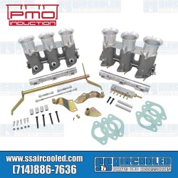 Throttle Body Kit, 40mm with Velocity Stacks, Natural Aluminum Throttle Body Kit, 40mm with Velocity Stacks, Natural Aluminum