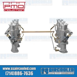 Throttle Body Kit, 40mm with Velocity Stacks, Natural Aluminum