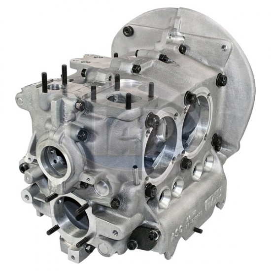 AutoLinea VW Engine Case, 90.5/92mm Bore, 8/10mm Studs, Bubble Top, Aluminum, AC101026AL