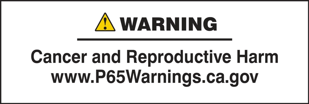 Prop 65 Warning