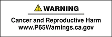Prop 65 Warning